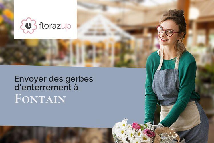 gerbes de fleurs pour une crémation à Fontain (Doubs/25660)