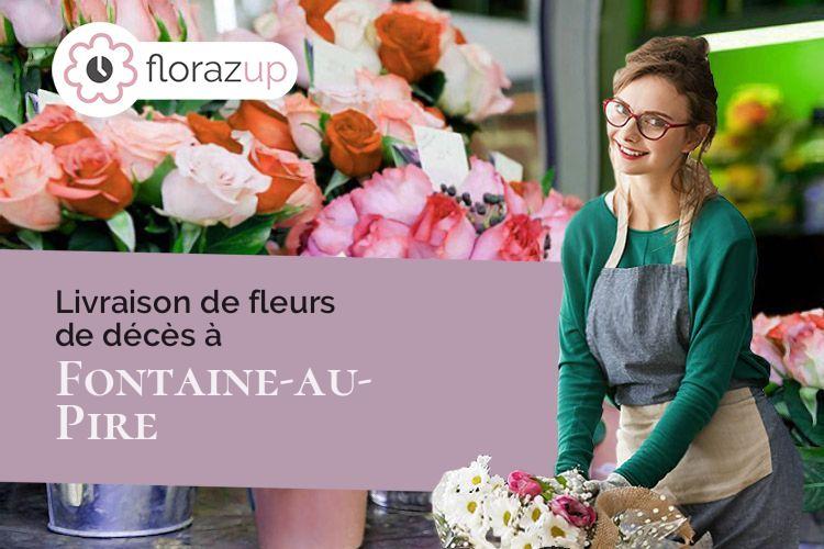 couronnes de fleurs pour une crémation à Fontaine-au-Pire (Nord/59157)