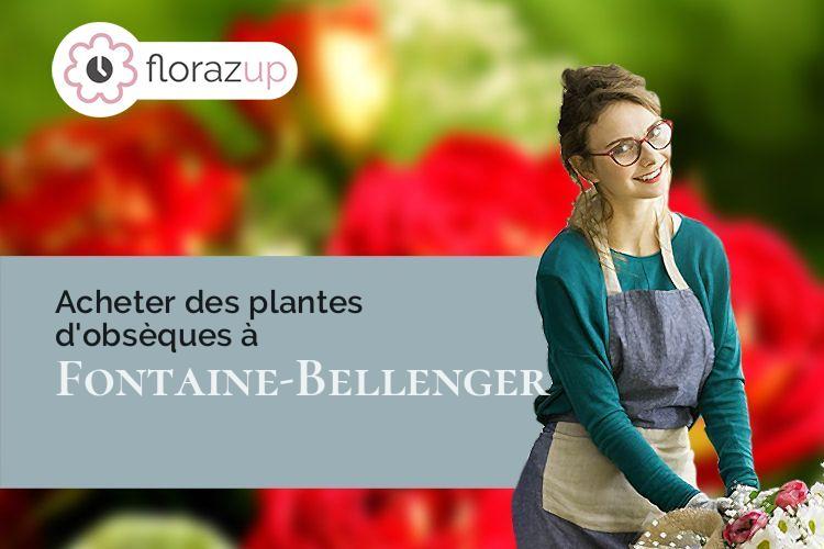 coeur de fleurs pour un deuil à Fontaine-Bellenger (Eure/27600)
