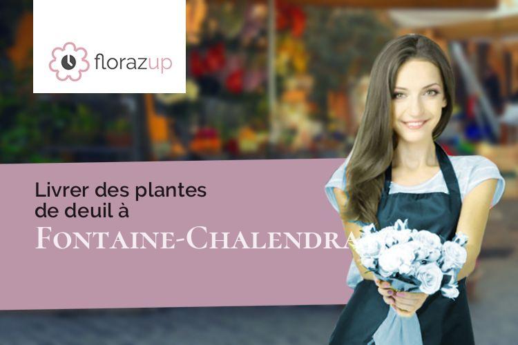 bouquets de fleurs pour un deuil à Fontaine-Chalendray (Charente-Maritime/17510)