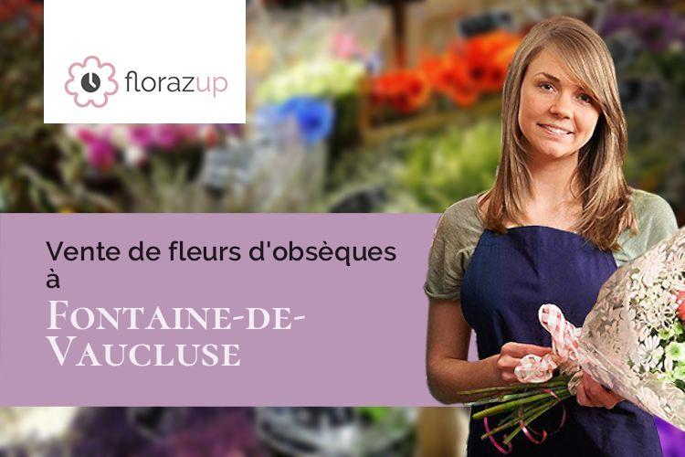 créations de fleurs pour un décès à Fontaine-de-Vaucluse (Vaucluse/84800)