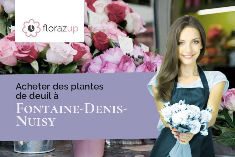coupes de fleurs pour des funérailles à Fontaine-Denis-Nuisy (Marne/51120)