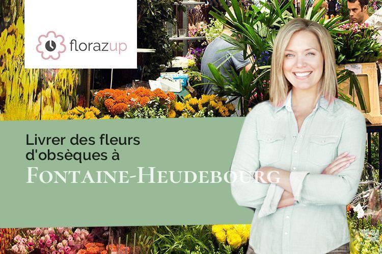 coupes de fleurs pour un deuil à Fontaine-Heudebourg (Eure/27490)