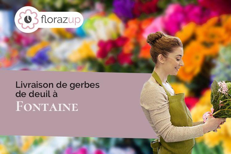 couronnes de fleurs pour une crémation à Fontaine (Isère/38600)