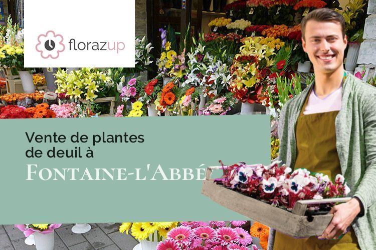 compositions de fleurs pour un décès à Fontaine-l'Abbé (Eure/27470)