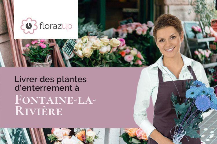 couronnes de fleurs pour un deuil à Fontaine-la-Rivière (Essonne/91690)