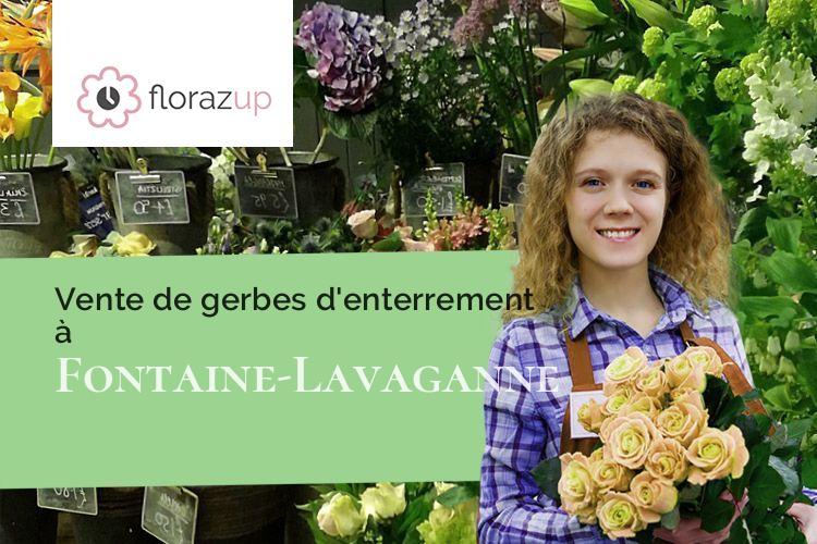 compositions de fleurs pour des obsèques à Fontaine-Lavaganne (Oise/60690)