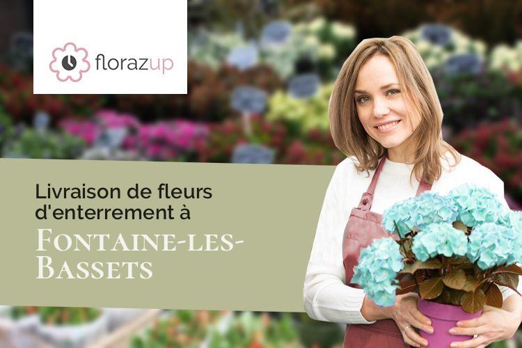 bouquets de fleurs pour des obsèques à Fontaine-les-Bassets (Orne/61160)