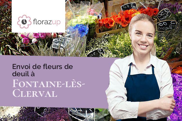 compositions florales pour une crémation à Fontaine-lès-Clerval (Doubs/25340)