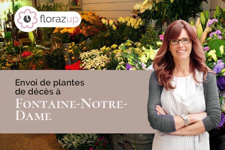 plantes pour un décès à Fontaine-Notre-Dame (Nord/59400)