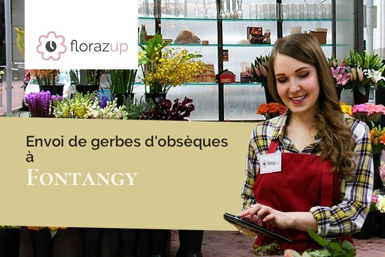 créations de fleurs pour des funérailles à Fontangy (Côte-d'Or/21390)