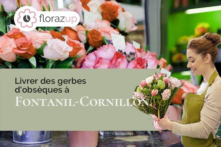 fleurs deuil pour une crémation à Fontanil-Cornillon (Isère/38120)