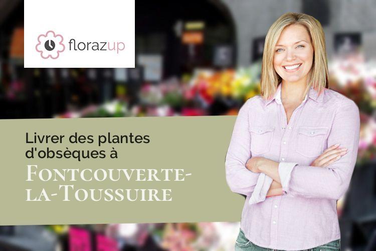 couronnes florales pour un deuil à Fontcouverte-la-Toussuire (Savoie/73300)