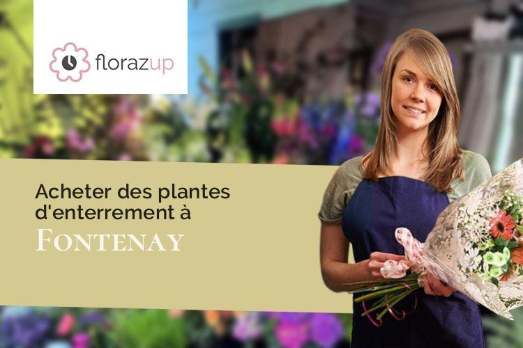 couronnes florales pour un enterrement à Fontenay (Eure/27510)