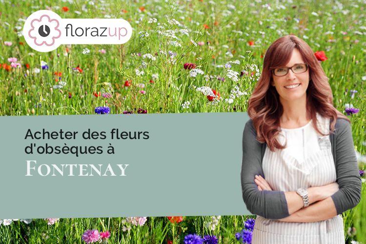 coeur de fleurs pour une crémation à Fontenay (Seine-Maritime/76290)