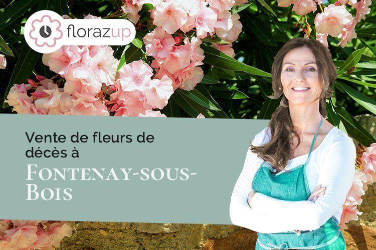 créations de fleurs pour un décès à Fontenay-sous-Bois (Val-de-Marne/94120)