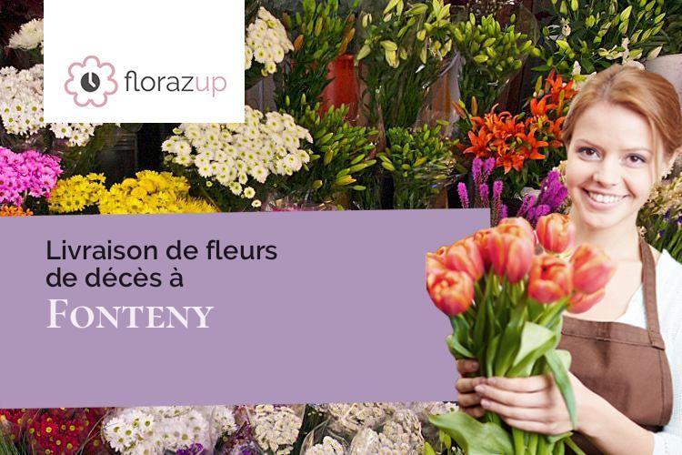 compositions de fleurs pour des funérailles à Fonteny (Moselle/57590)