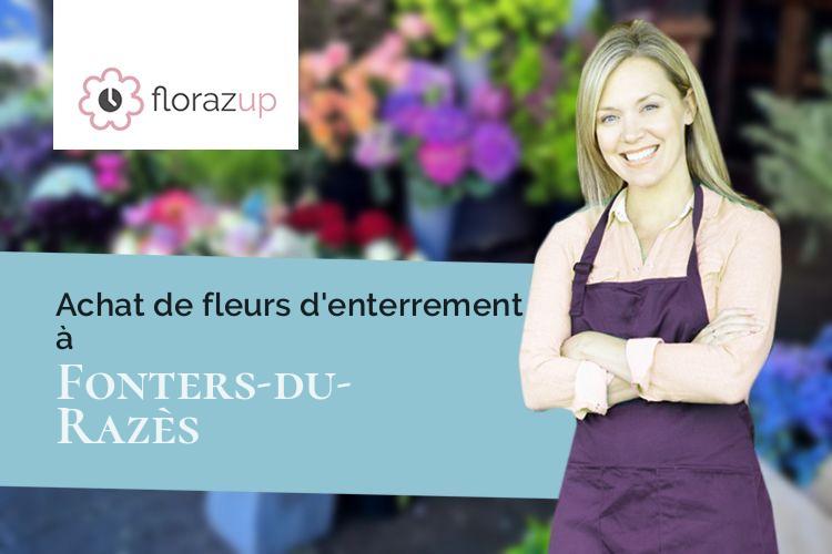coeurs de fleurs pour un décès à Fonters-du-Razès (Aude/11400)