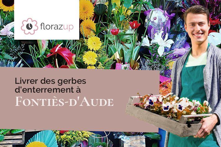 bouquets de fleurs pour des funérailles à Fontiès-d'Aude (Aude/11800)