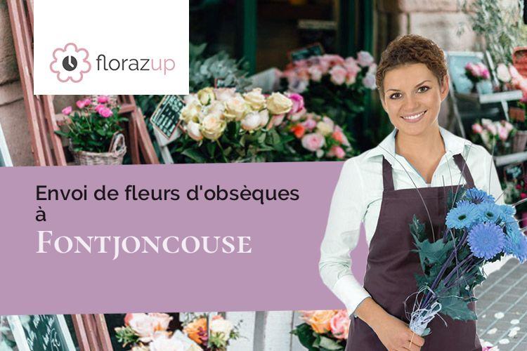 couronnes florales pour un décès à Fontjoncouse (Aude/11360)