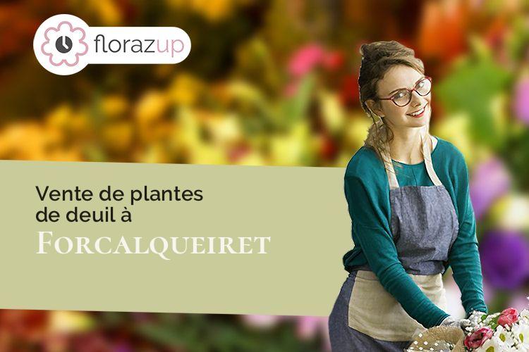 créations de fleurs pour un deuil à Forcalqueiret (Var/83136)