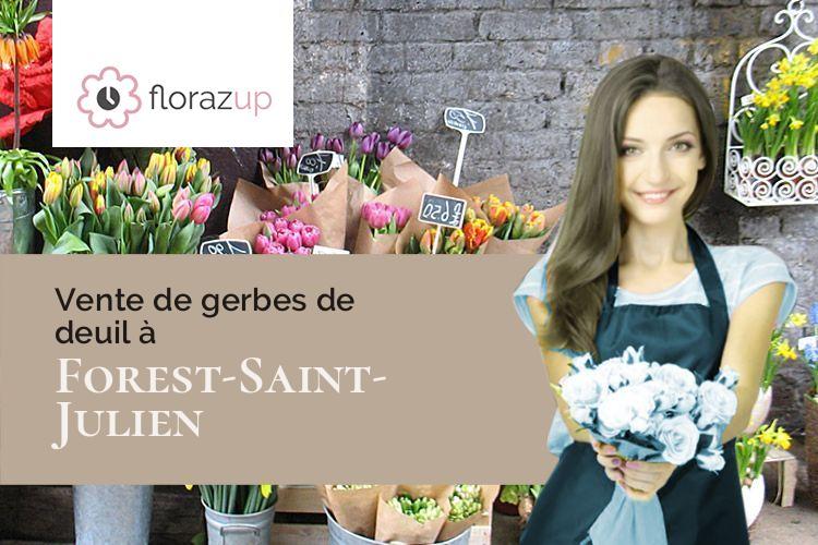créations de fleurs pour des funérailles à Forest-Saint-Julien (Hautes-Alpes/05260)
