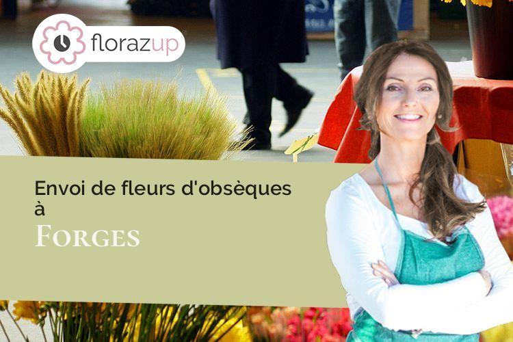 gerbes de fleurs pour un deuil à Forges (Charente-Maritime/17290)