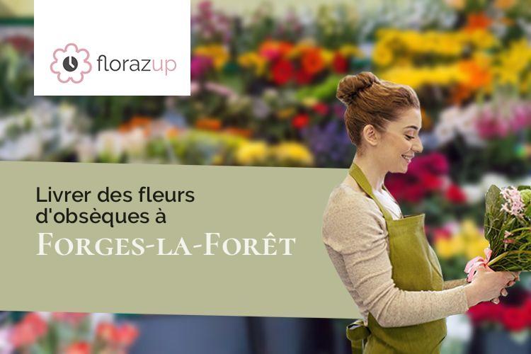 fleurs deuil pour un deuil à Forges-la-Forêt (Ille-et-Vilaine/35640)