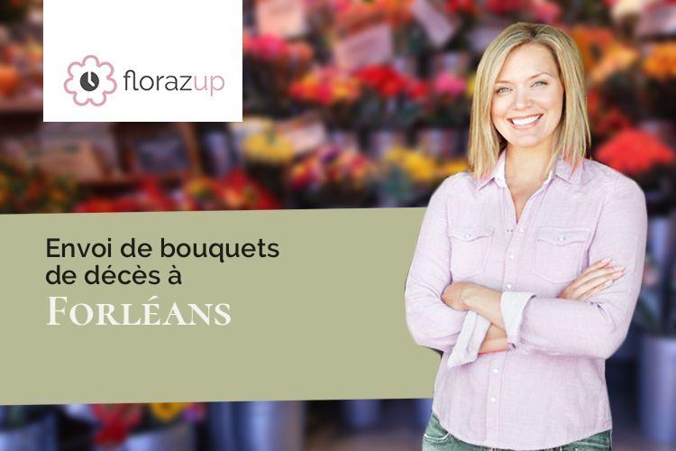 créations de fleurs pour un décès à Forléans (Côte-d'Or/21460)
