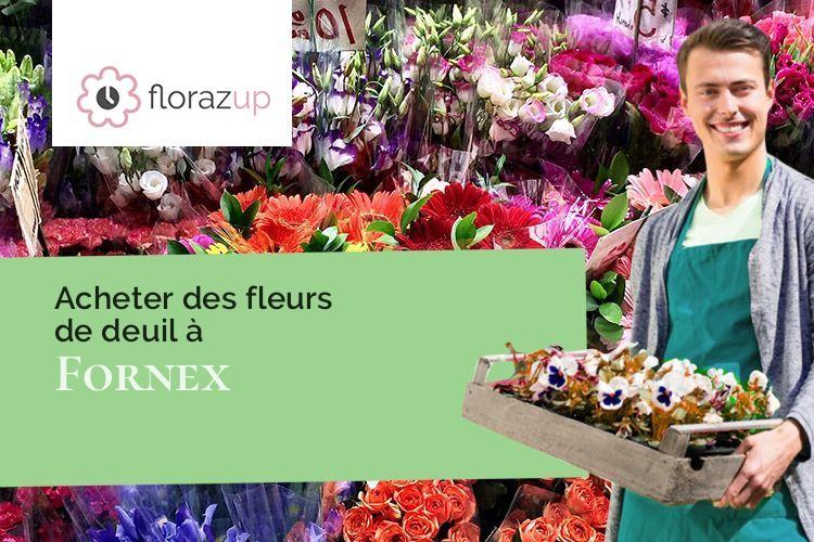 coeurs de fleurs pour des funérailles à Fornex (Ariège/09350)