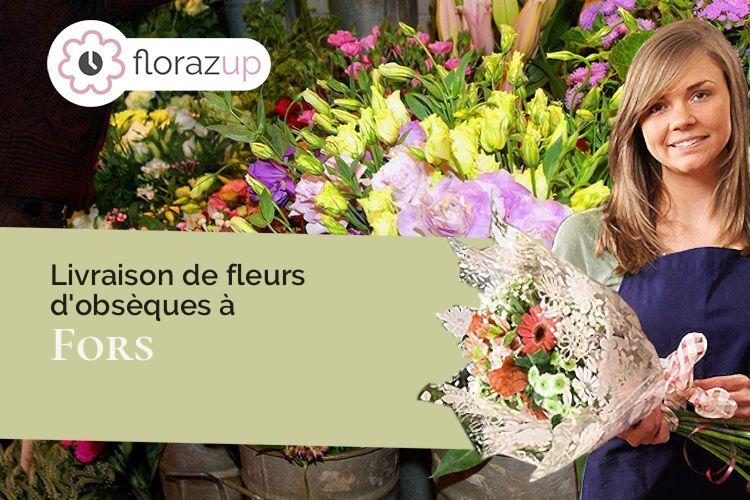 gerbes de fleurs pour des obsèques à Fors (Deux-Sèvres/79230)
