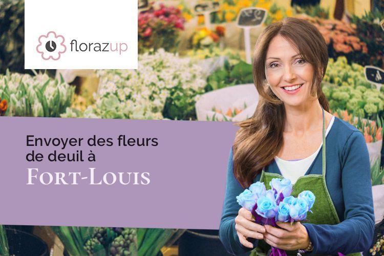 gerbes de fleurs pour une crémation à Fort-Louis (Bas-Rhin/67480)