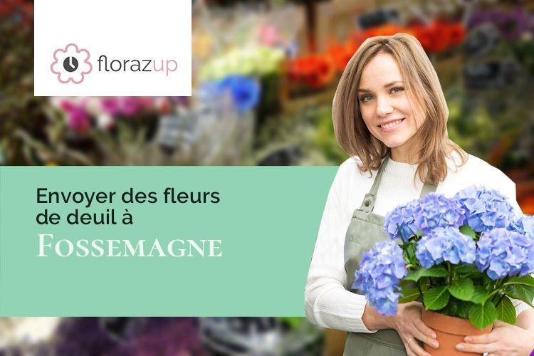 couronnes de fleurs pour des obsèques à Fossemagne (Dordogne/24210)