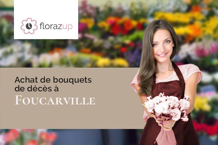 compositions florales pour un enterrement à Foucarville (Manche/50480)