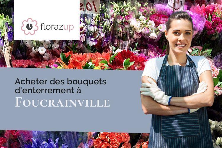 fleurs deuil pour un enterrement à Foucrainville (Eure/27220)