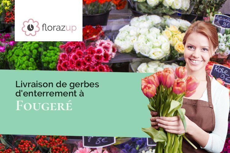 gerbes de fleurs pour un décès à Fougeré (Vendée/85480)