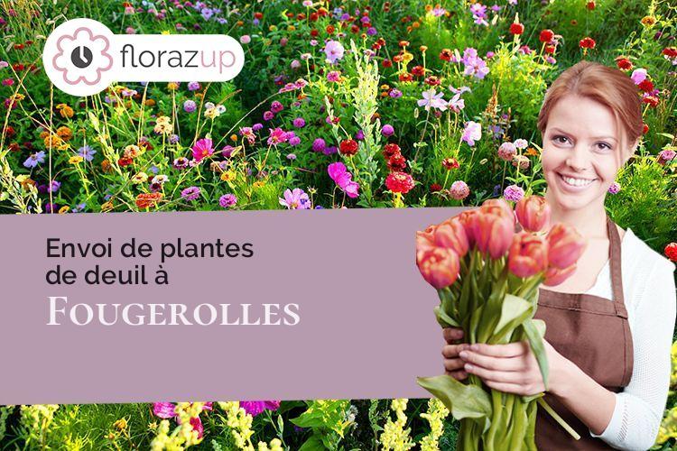 créations florales pour des funérailles à Fougerolles (Haute-Saône/70220)