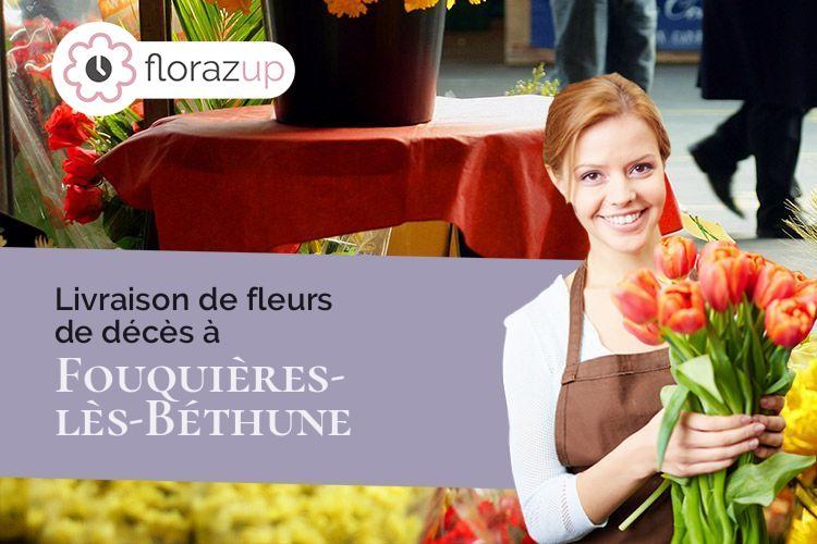 créations florales pour des obsèques à Fouquières-lès-Béthune (Pas-de-Calais/62232)