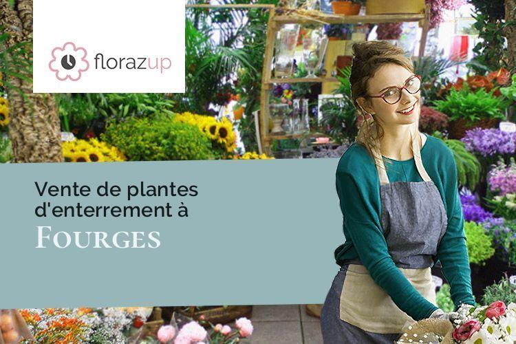 fleurs deuil pour une crémation à Fourges (Eure/27630)