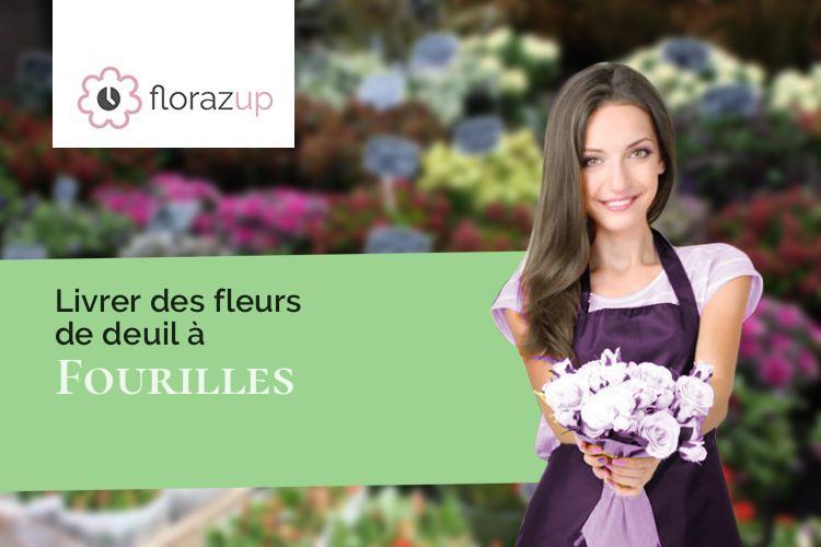 coeurs de fleurs pour un décès à Fourilles (Allier/03140)
