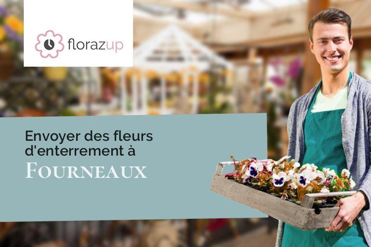 gerbes de fleurs pour des funérailles à Fourneaux (Loire/42470)