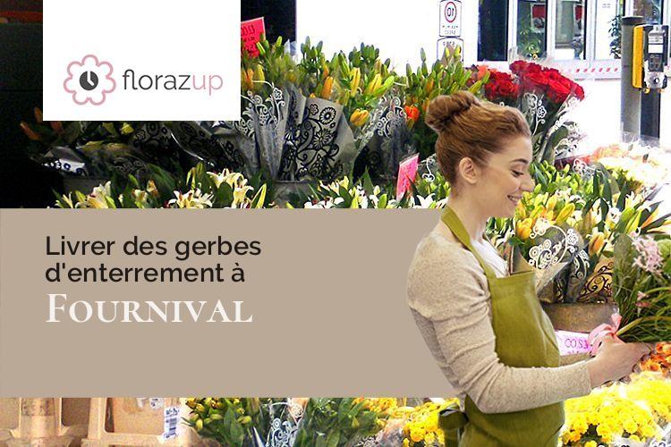 gerbes de fleurs pour des obsèques à Fournival (Oise/60130)