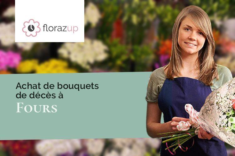 couronnes florales pour des funérailles à Fours (Gironde/33390)