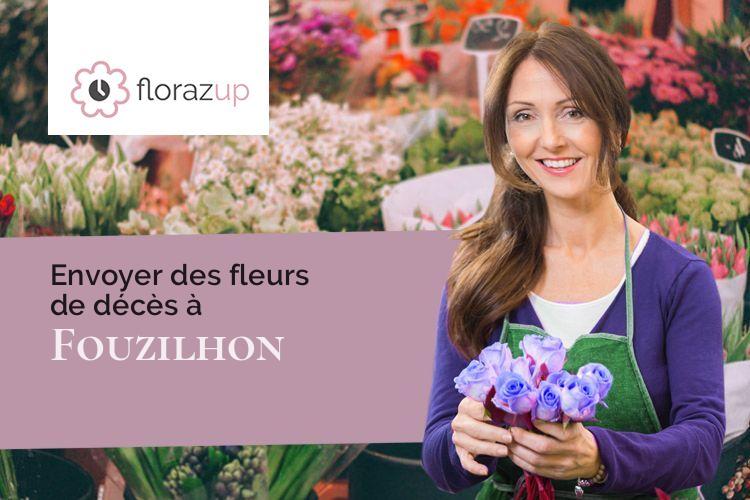 créations de fleurs pour un deuil à Fouzilhon (Hérault/34480)
