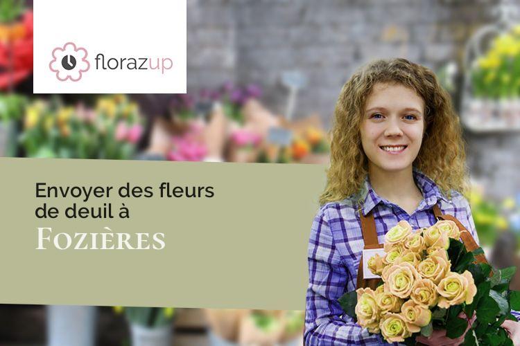 fleurs deuil pour un deuil à Fozières (Hérault/34700)