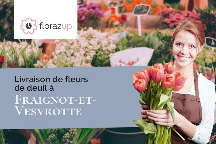 bouquets de fleurs pour un enterrement à Fraignot-et-Vesvrotte (Côte-d'Or/21580)