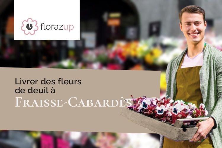 coeurs de fleurs pour des obsèques à Fraisse-Cabardès (Aude/11600)