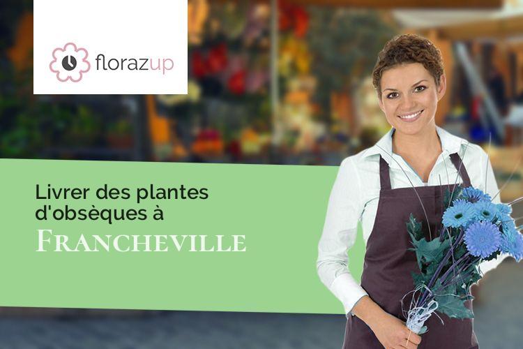 fleurs deuil pour des funérailles à Francheville (Côte-d'Or/21440)