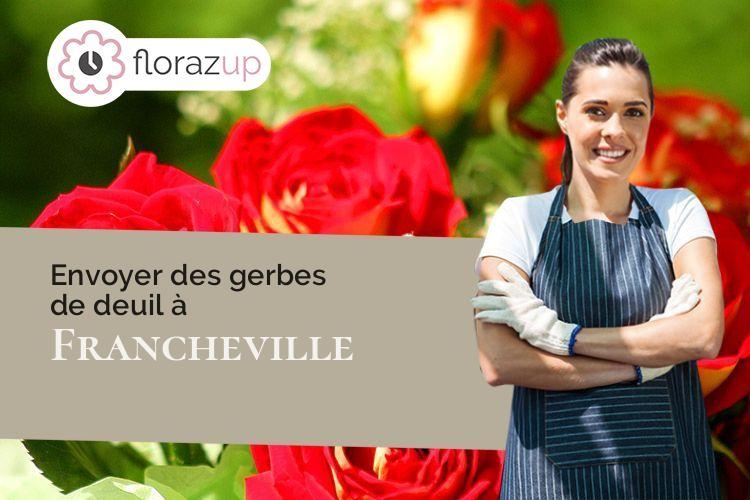 gerbes de fleurs pour une crémation à Francheville (Eure/27160)