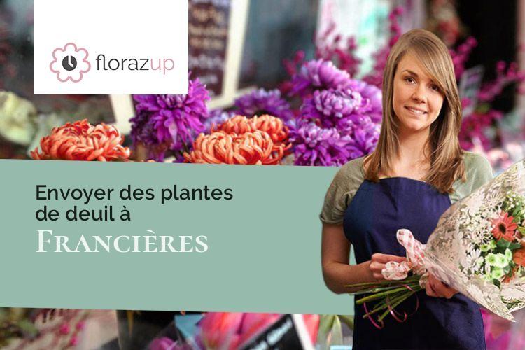 gerbes de fleurs pour un enterrement à Francières (Oise/60190)